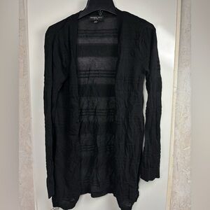 Philomena Petti black open front cardigan‎ sz L